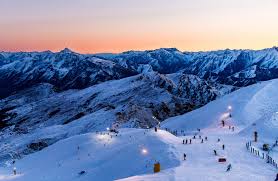 Coronet Peak ski resort in New Zealand