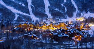 Stowe ski resort in Vermont, USA