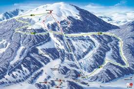 Feldberg ski resort in Black Forest, Baden-Württemberg, Germany - panoramic view of ski slopes and mountain facilities