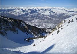 Masella ski resort in Catalonia, Spain - panoramic view of ski slopes and mountain facilities
