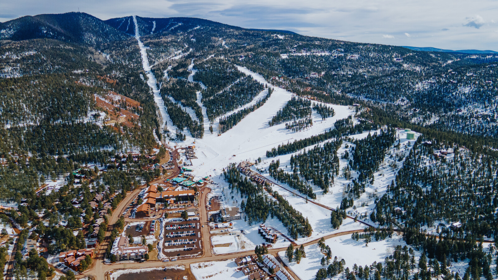 Angel Fire ski resort in USA