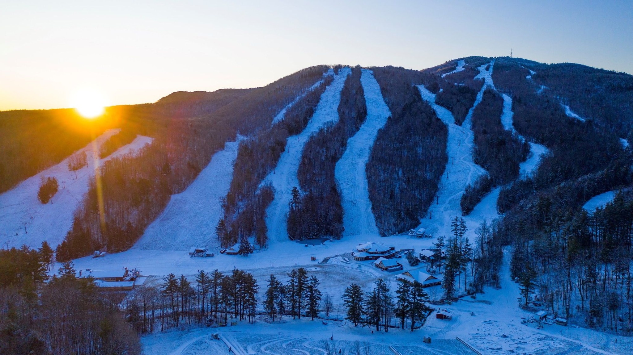 Mount Sunapee ski resort in New Hampshire, USA