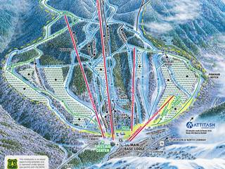 Wildcat Mountain ski resort in USA