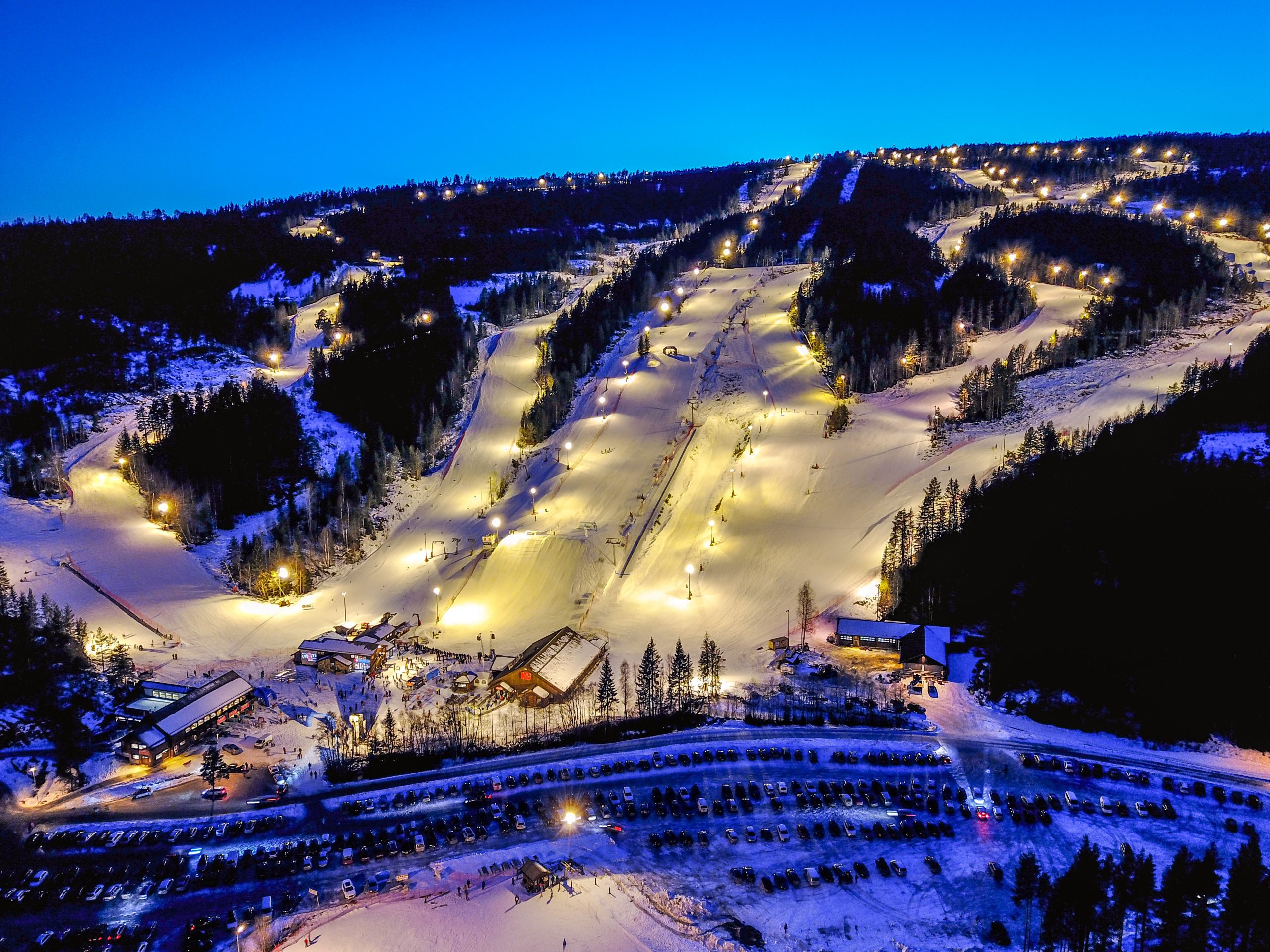Kongsberg ski resort in Viken, Norway