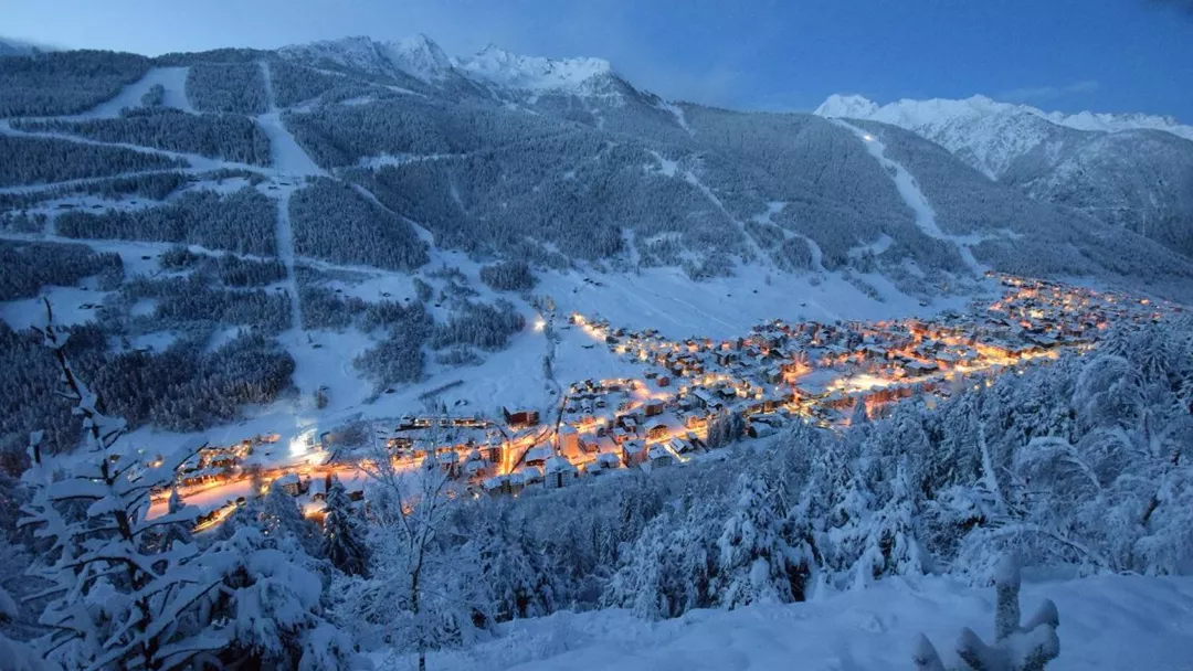 Aprica ski resort in Italy