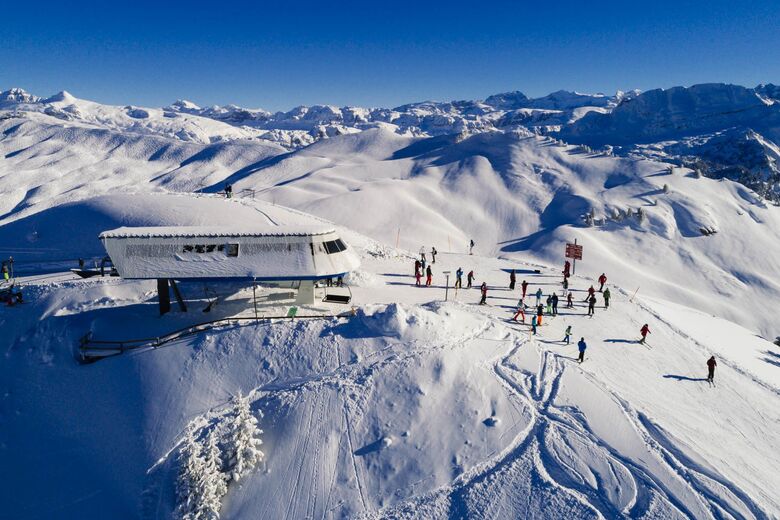 Braunwald ski resort in Switzerland
