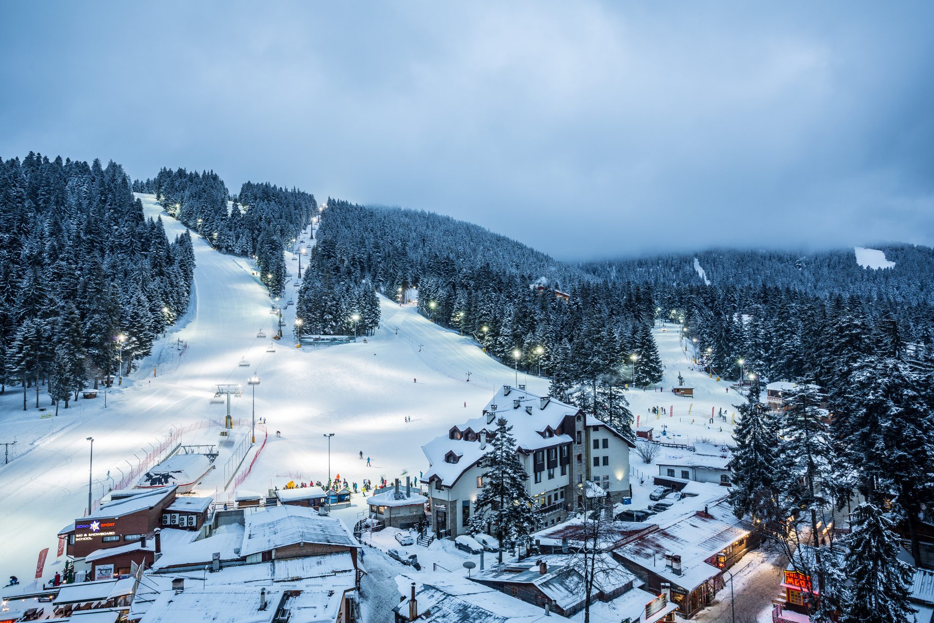 Borovets ski resort in Bulgaria