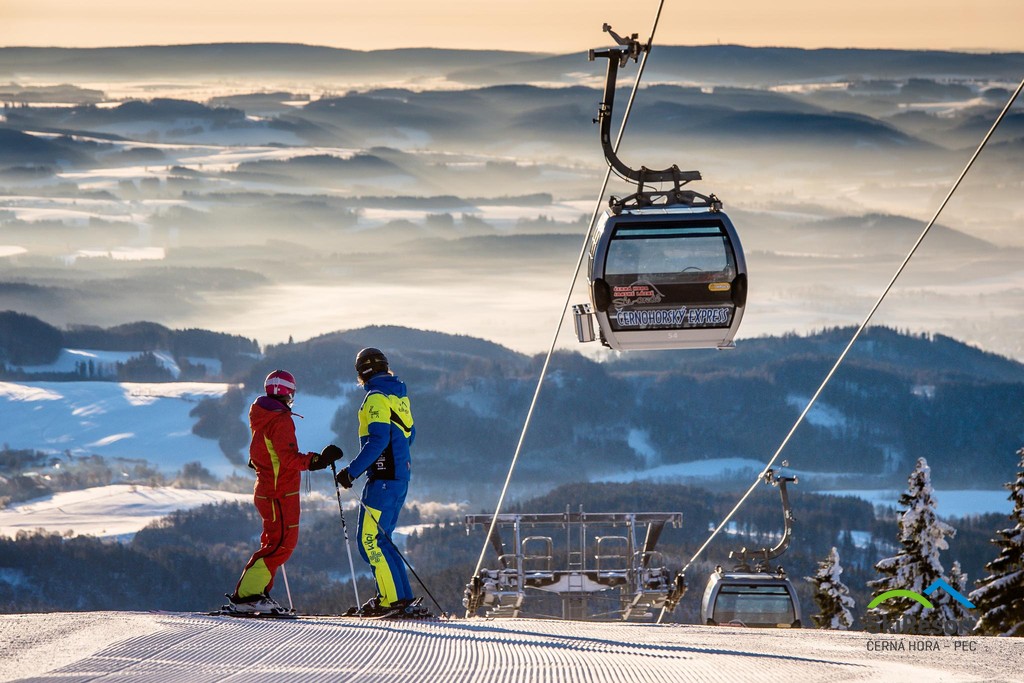 Černá hora-Janské Lázně ski resort in Czech Republic