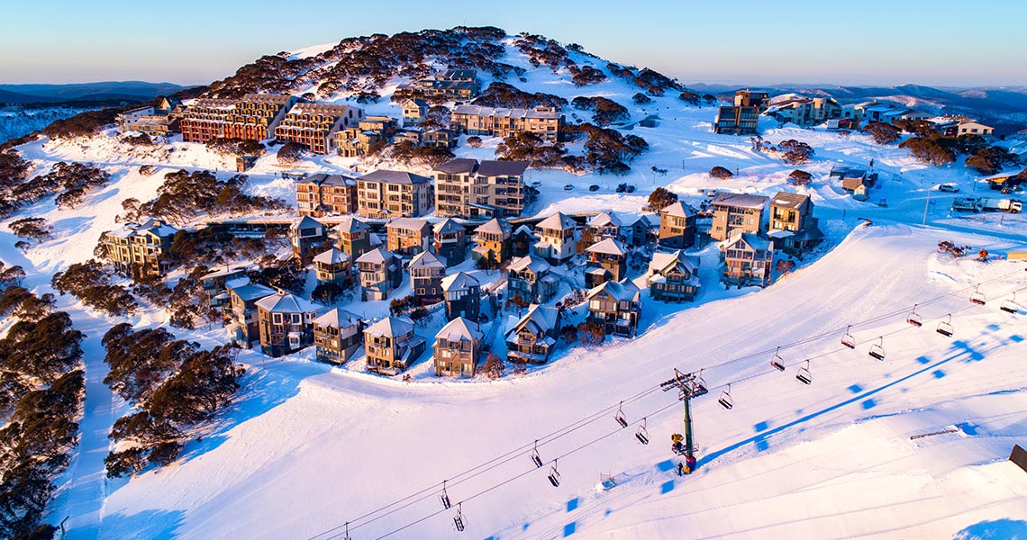 Dinner Plain ski resort in Australia