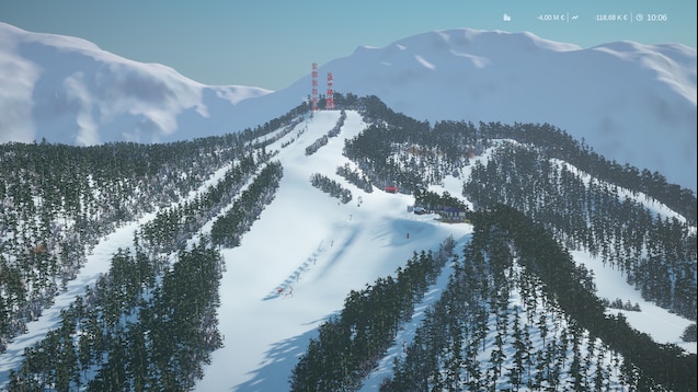 Drienica ski resort in Prešov, Slovakia - panoramic view of ski slopes and mountain facilities