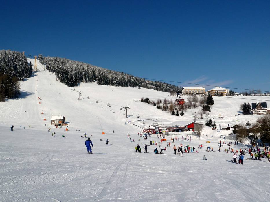 Fichtelberg ski resort in Germany