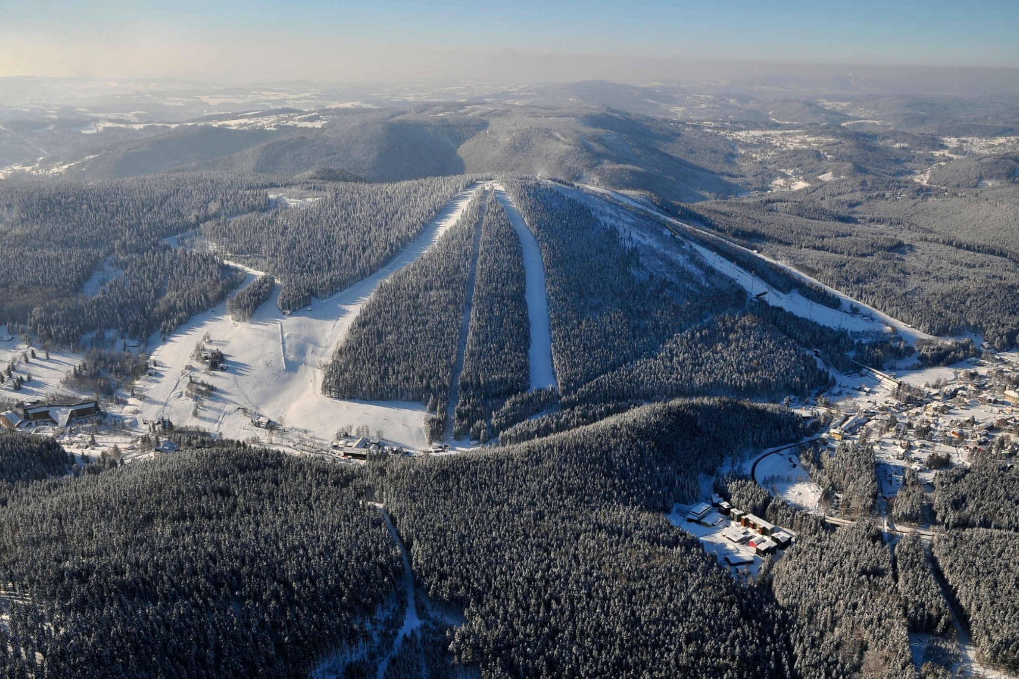 Harrachov ski resort in Czech Republic