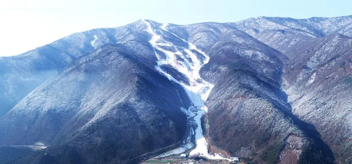 Jeongseon Alpine ski resort in South Korea