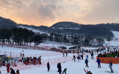 Jisan Forest Resort ski resort in South Korea