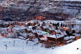 Mzaar Kfardebian ski resort in Lebanon