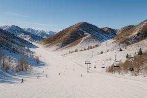 Tabagan ski resort in Kazakhstan