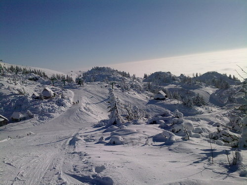 Velika Planina ski resort in Slovenia