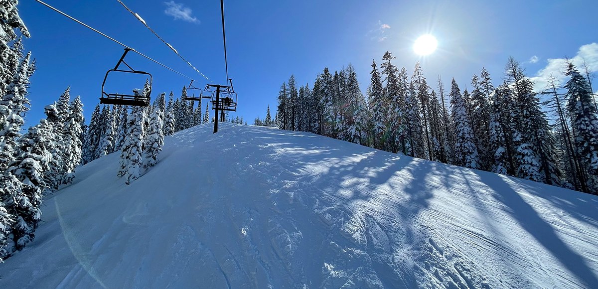 Bluewood ski resort in USA