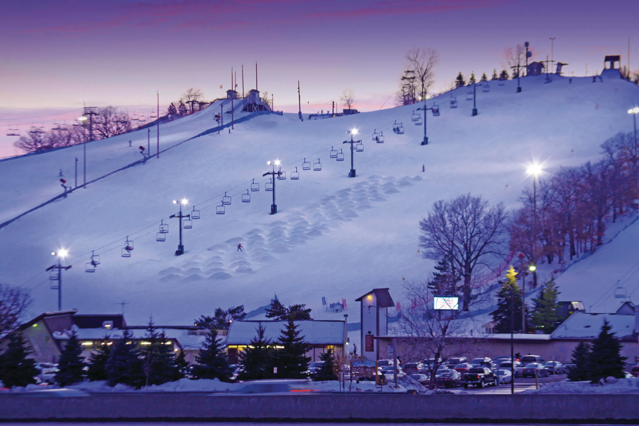 Buck Hill ski resort in USA