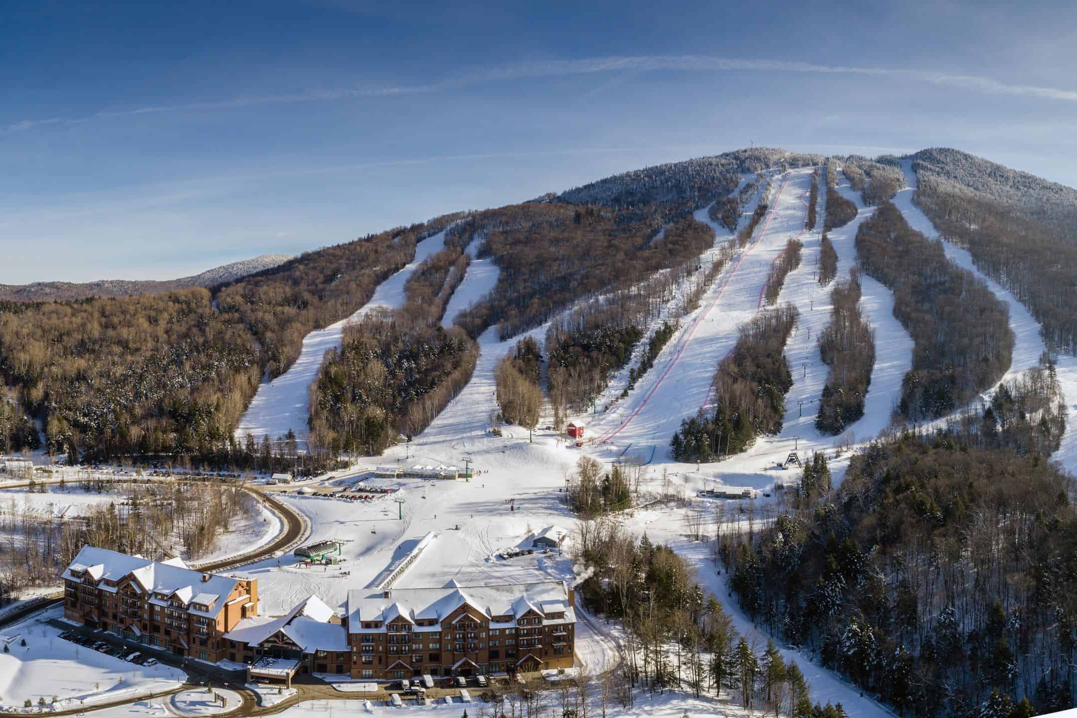 Burke Mountain ski resort in USA