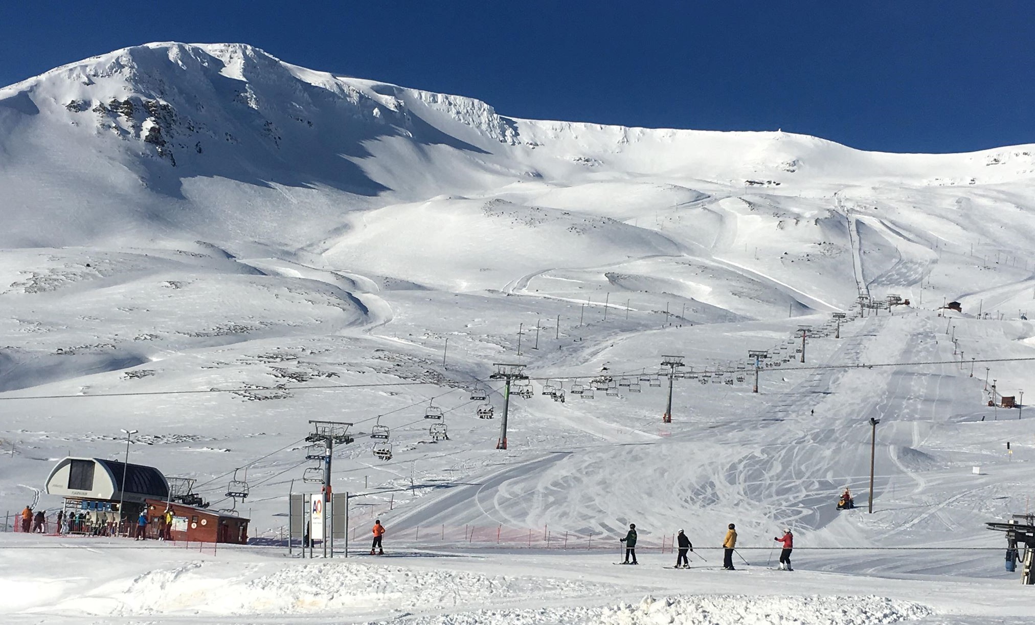 Hlíðarfjall ski resort in Iceland