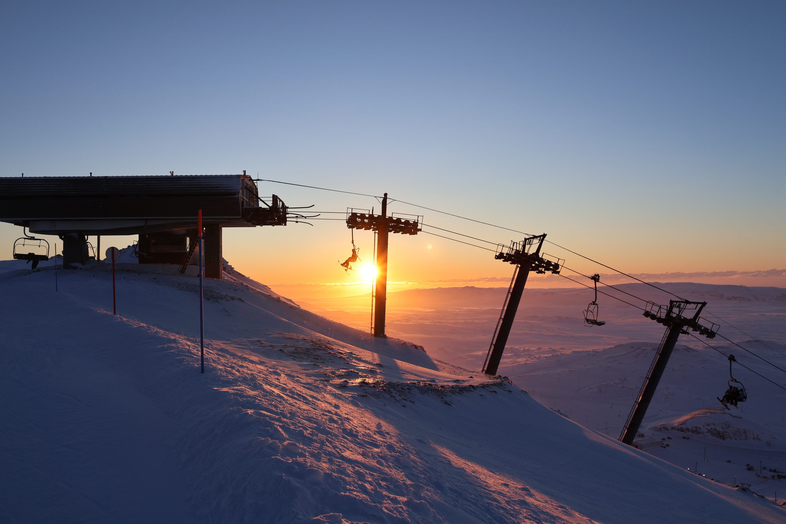 Skálafell ski resort in Iceland