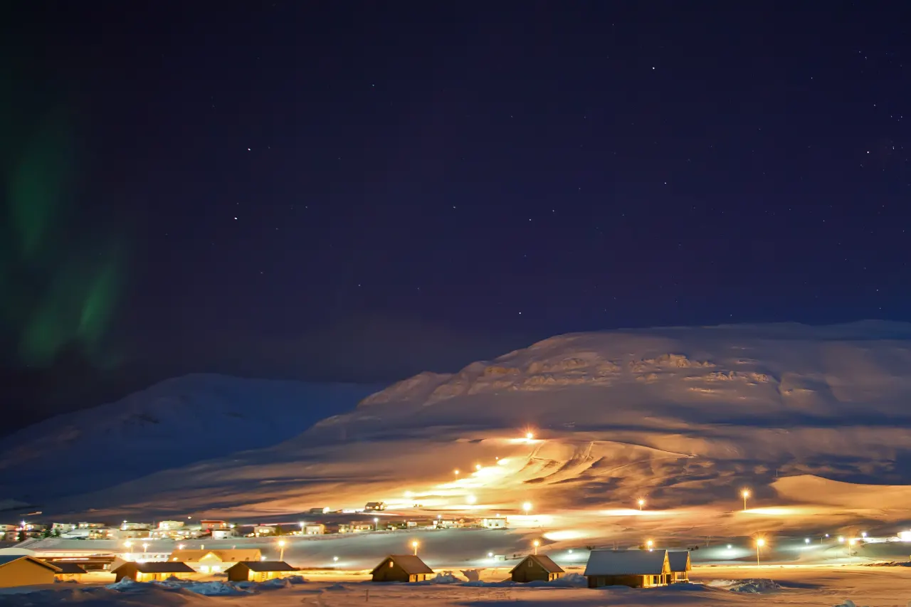 Tindaöxl ski resort in Iceland