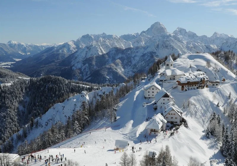 Tarvisio ski resort in Italy