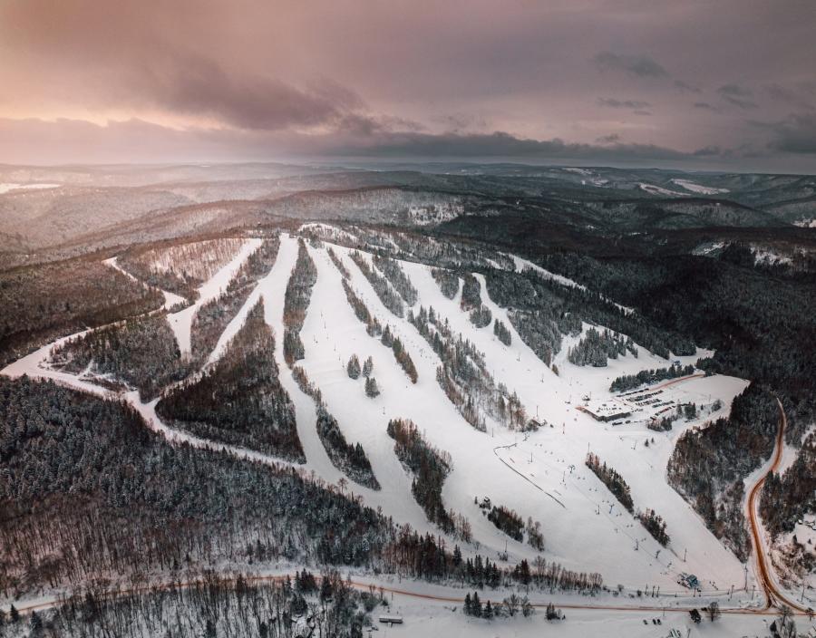 Poley Mountain ski resort in Canada