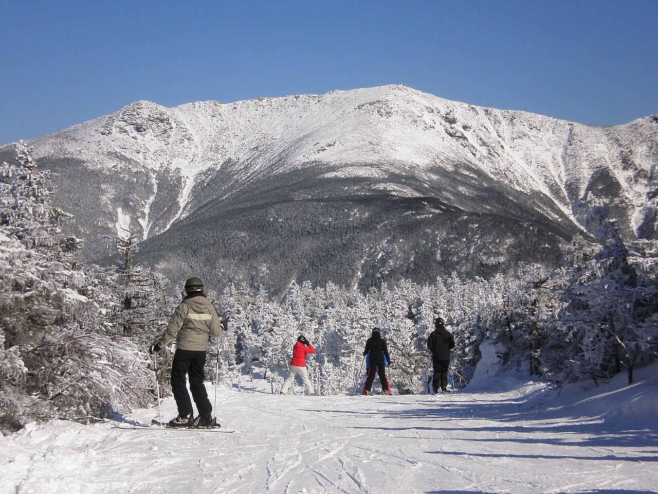 Cannon Mountain ski resort in USA