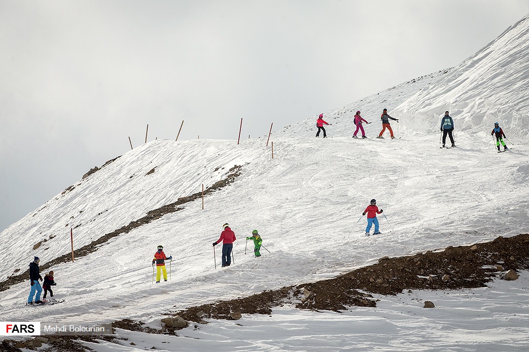 Darbandsar ski resort in Iran