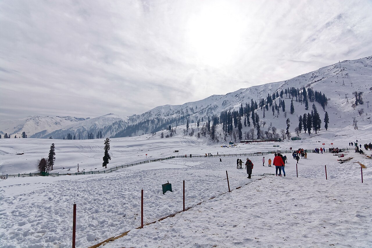 Gulmarg ski resort in India