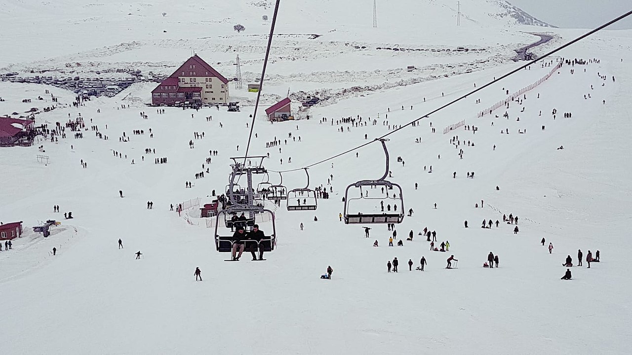 Hesarek ski resort in Turkey