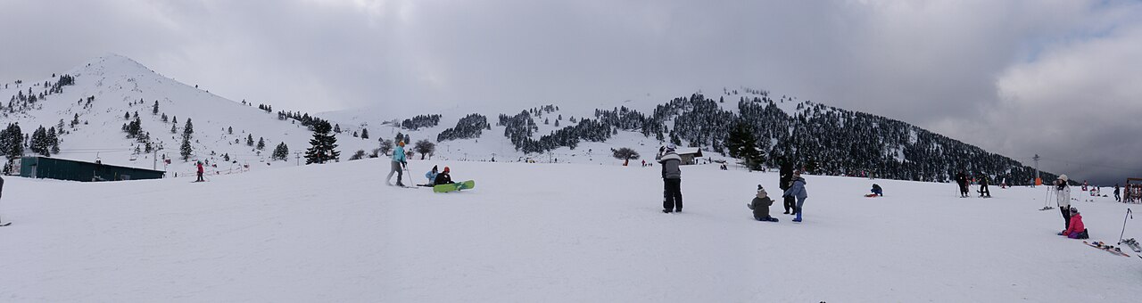 Kalavryta ski resort in Greece