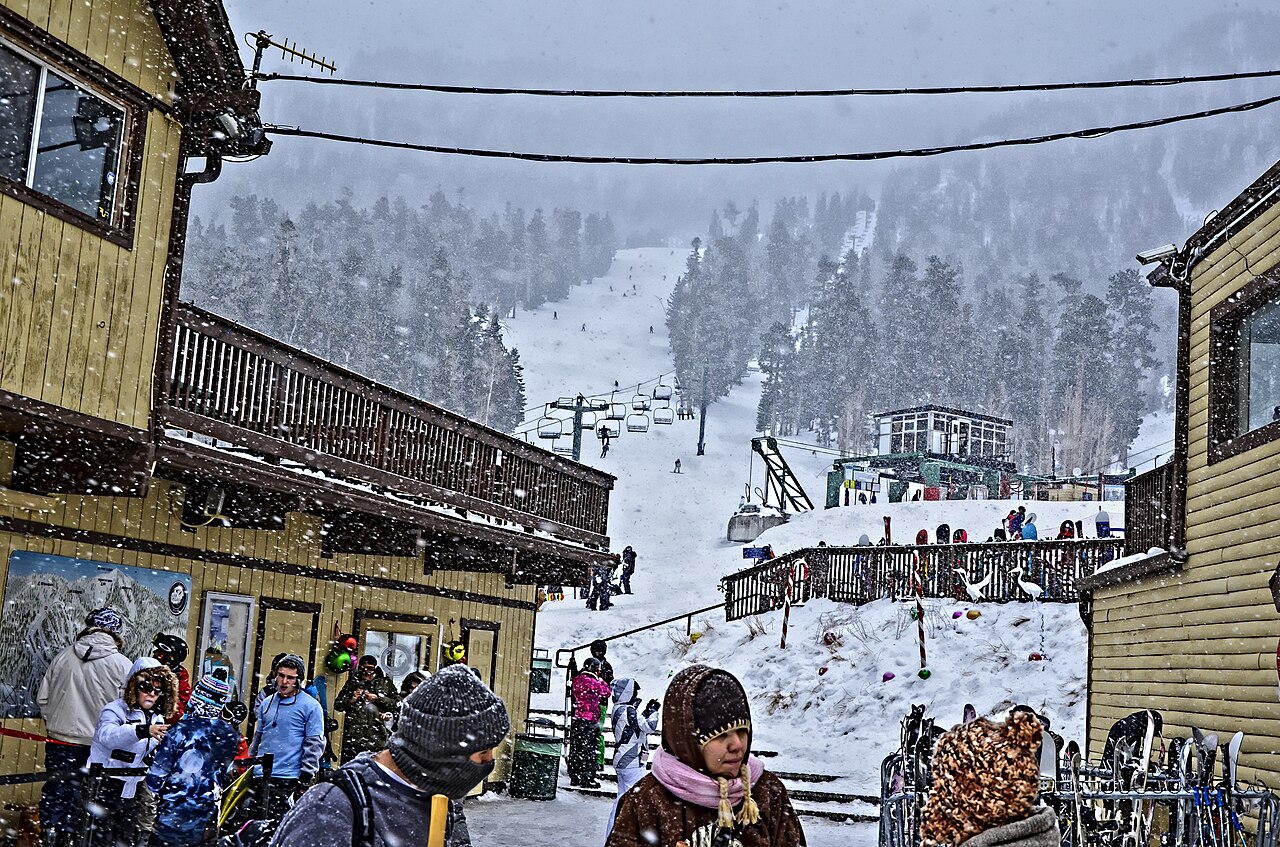 Lee Canyon ski resort in USA