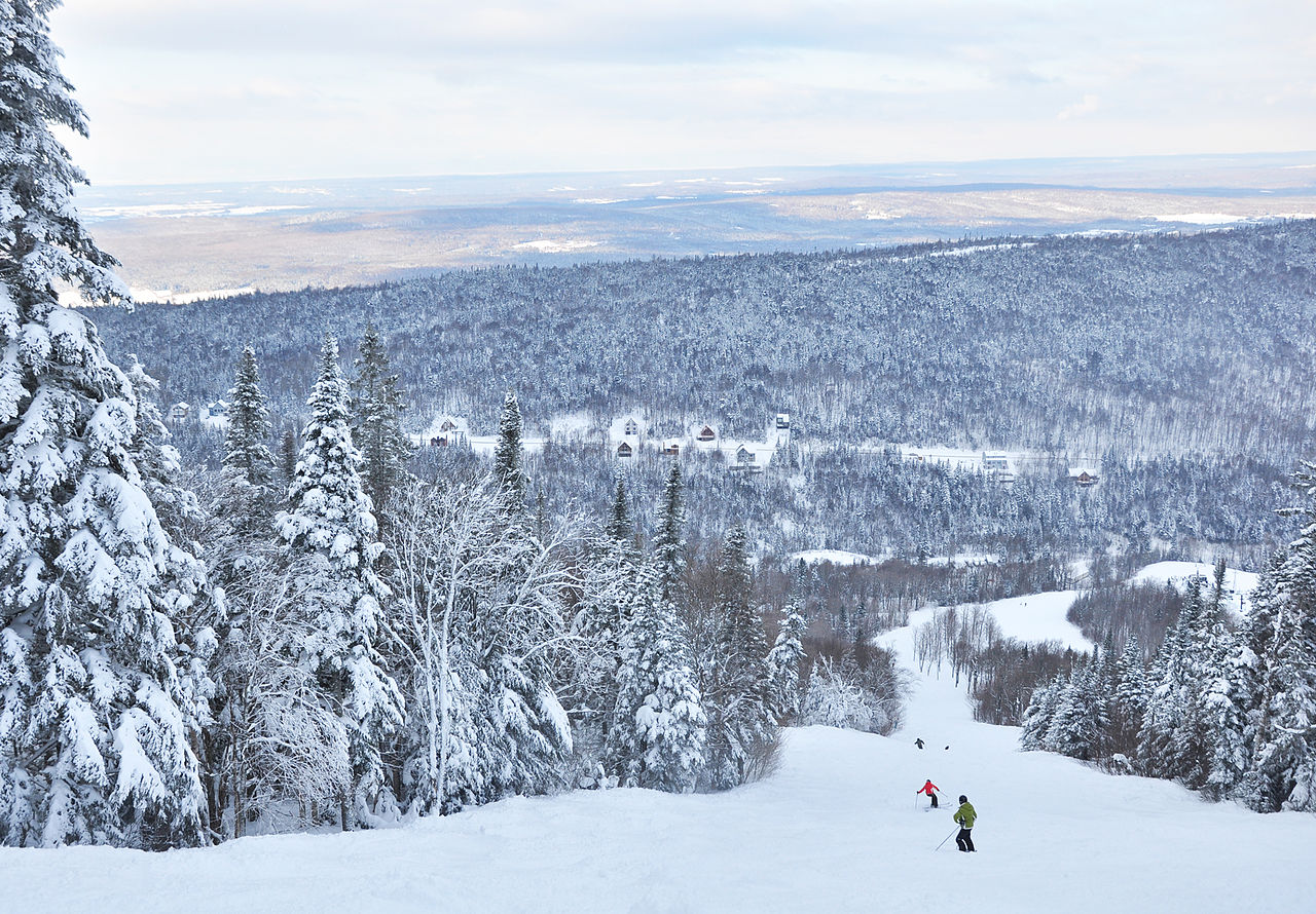 Massif du Sud ski resort in Canada