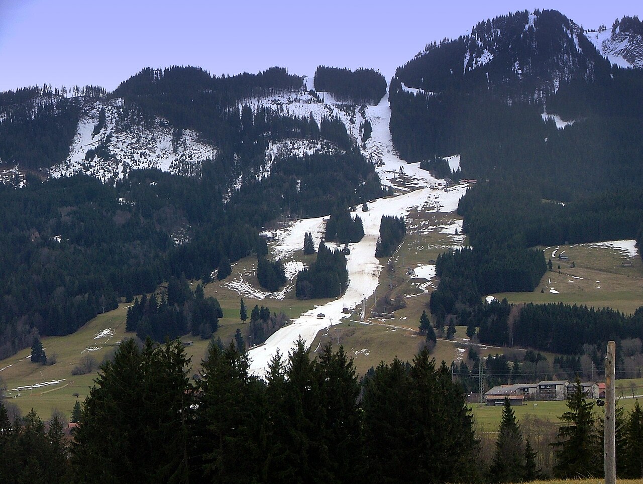 Nesselwang ski resort in Germany