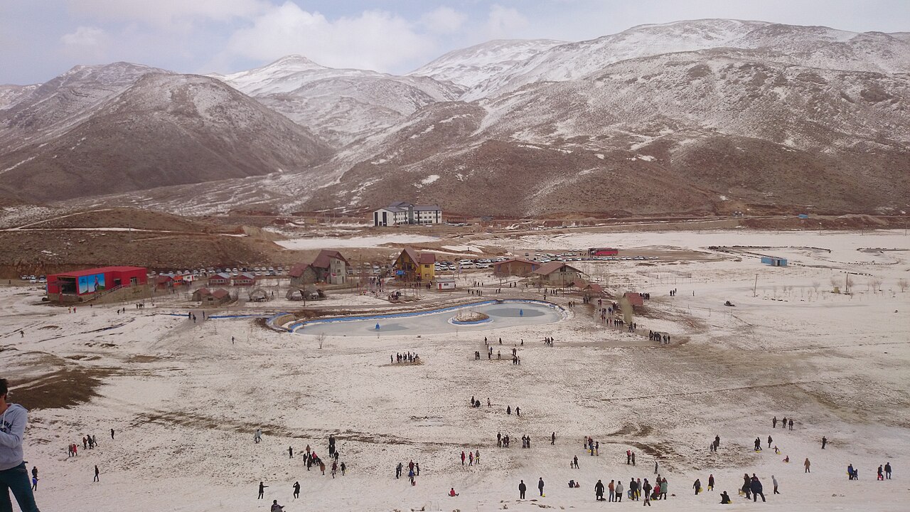 Pooladkaf ski resort in Iran