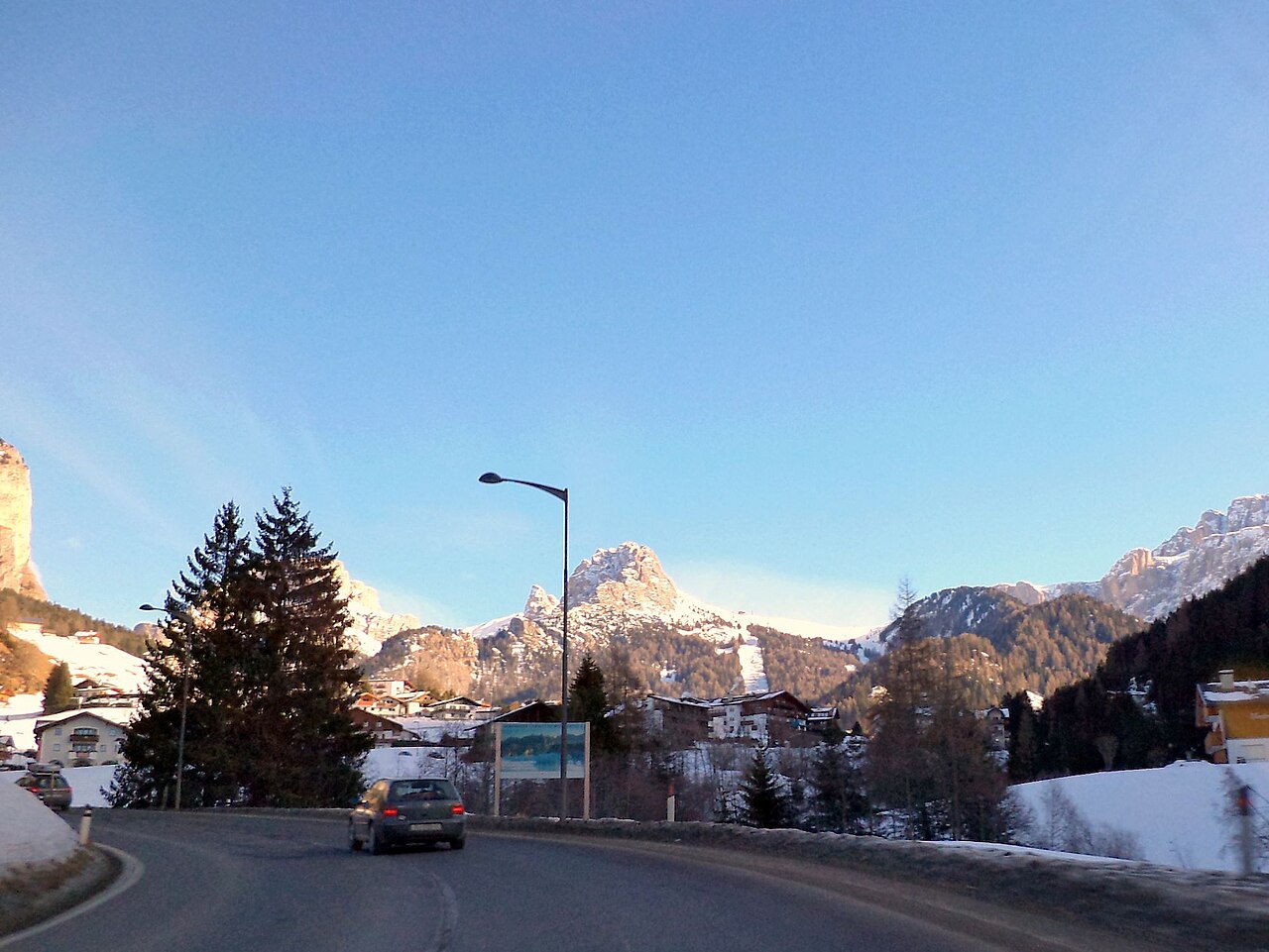 Selva di Val Gardena ski resort in Italy