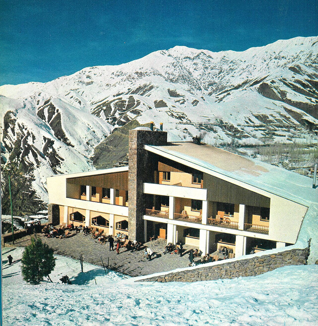 Shemshak ski resort in Iran