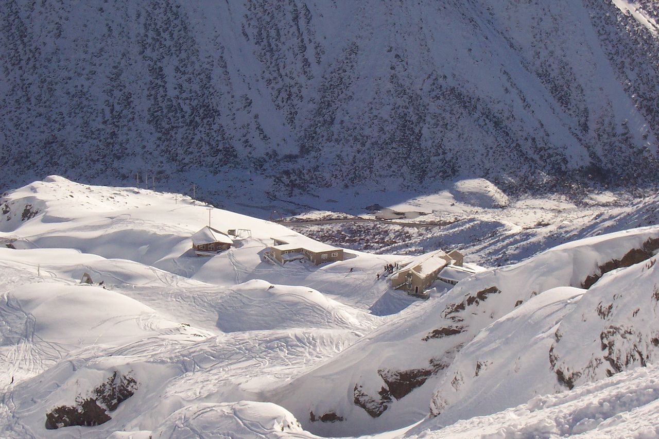 Temple Basin ski resort in New Zealand