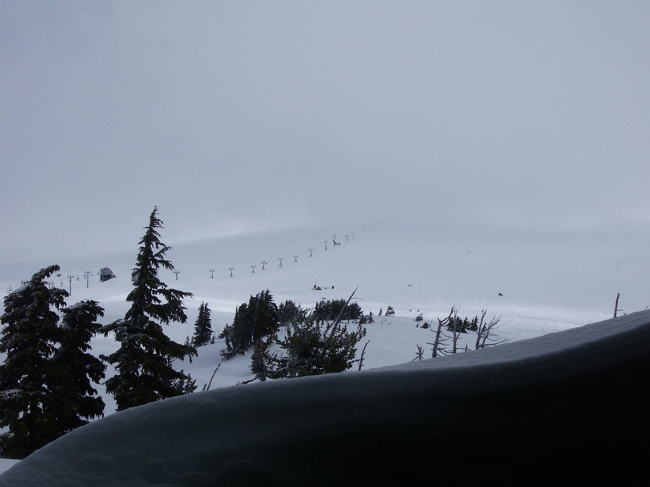 Timberline Mountain ski resort in USA