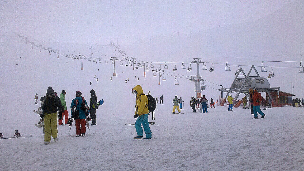 Tochal ski resort in Iran