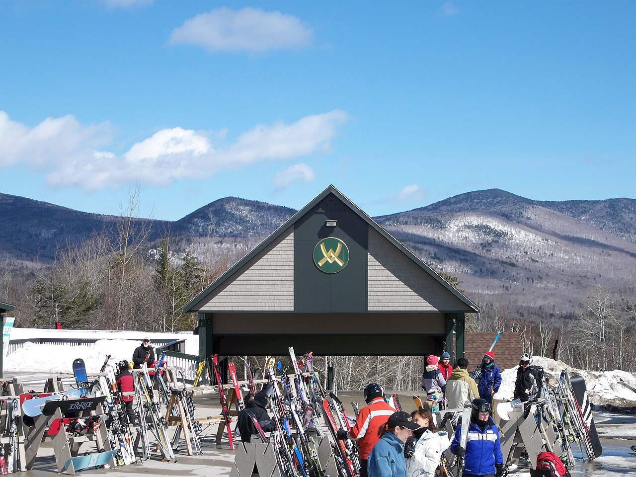Waterville Valley ski resort in USA